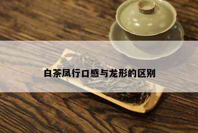 白茶凤行口感与龙形的区别