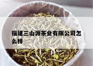 福建三山源茶业有限公司怎么样