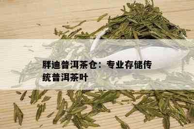 胖迪普洱茶仓：专业存储传统普洱茶叶