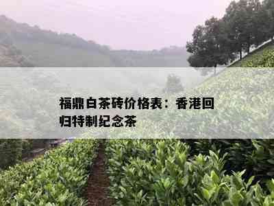 福鼎白茶砖价格表：香港回归特制纪念茶