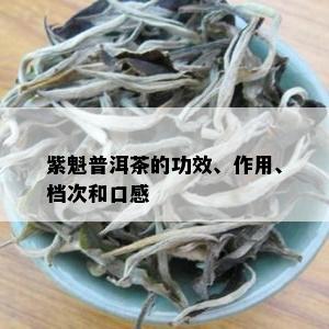 紫魁普洱茶的功效、作用、档次和口感