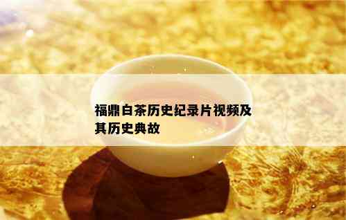 福鼎白茶历史纪录片视频及其历史典故