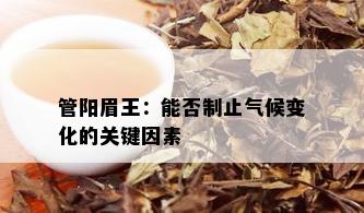 管阳眉王：能否制止气候变化的关键因素