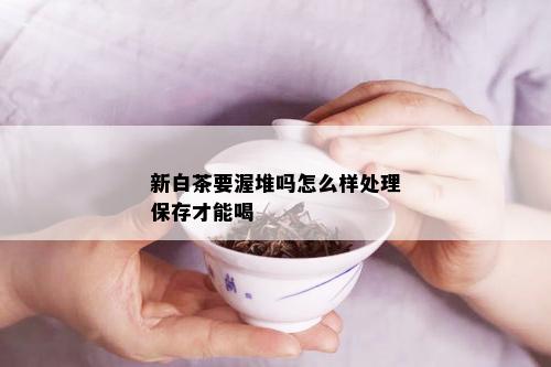 新白茶要渥堆吗怎么样处理保存才能喝