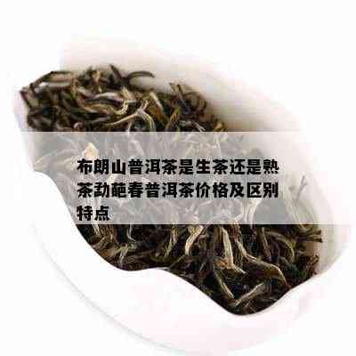 布朗山普洱茶是生茶还是熟茶勐葩春普洱茶价格及区别特点