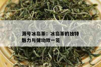 源号冰岛茶：冰岛茶的独特魅力与健功效一览