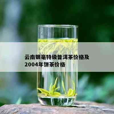 云南银毫特级普洱茶价格及2004年饼茶价格