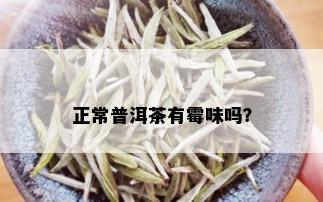 正常普洱茶有霉味吗？