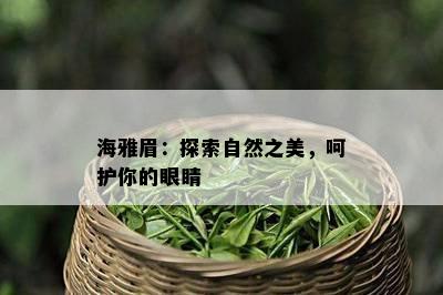 海雅眉：探索自然之美，呵护你的眼睛