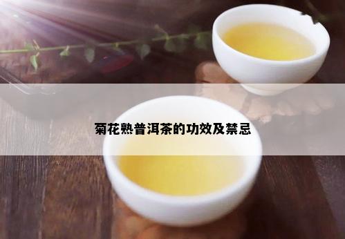 菊花熟普洱茶的功效及禁忌