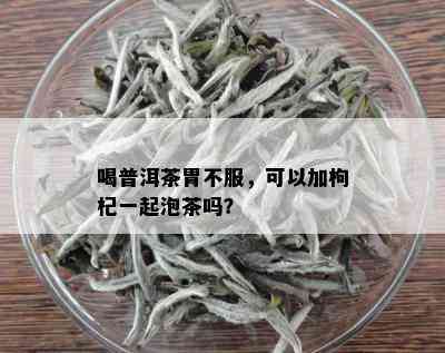 喝普洱茶胃不服，可以加枸杞一起泡茶吗？