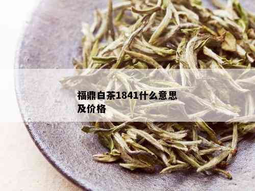 福鼎白茶1841什么意思及价格