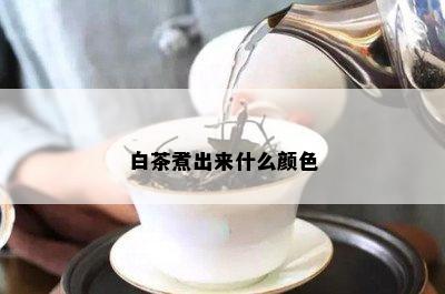 白茶煮出来什么颜色