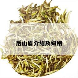 后山眉介绍及级别