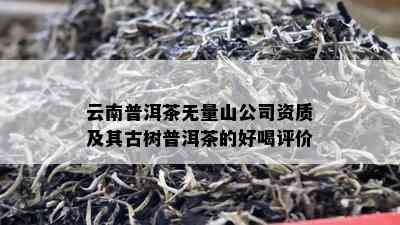 云南普洱茶无量山公司资质及其古树普洱茶的好喝评价