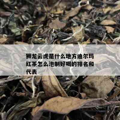 狮龙云虎是什么地方迪尔玛红茶怎么泡制好喝的排名和代表