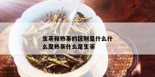 生茶和熟茶的区别是什么什么是熟茶什么是生茶