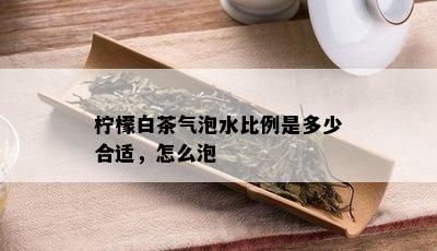 柠檬白茶气泡水比例是多少合适，怎么泡