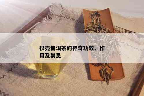 枳壳普洱茶的神奇功效、作用及禁忌