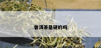 普洱茶是硬的吗