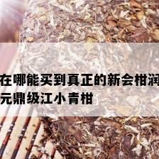 在哪能买到真正的新会柑润元鼎级江小青柑