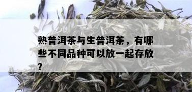 熟普洱茶与生普洱茶，有哪些不同品种可以放一起存放？