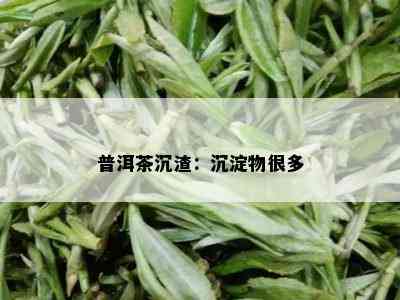 普洱茶沉渣：沉淀物很多