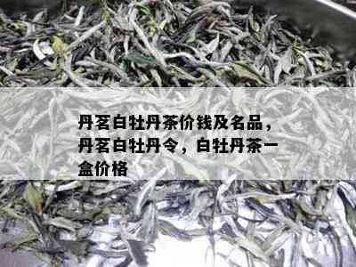 丹茗白牡丹茶价钱及名品，丹茗白牡丹令，白牡丹茶一盒价格