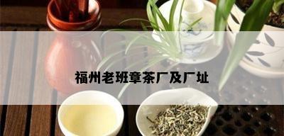 福州老班章茶厂及厂址