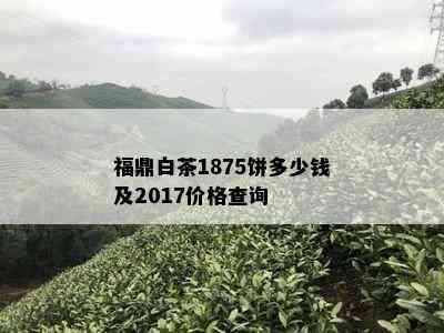 福鼎白茶1875饼多少钱及2017价格查询