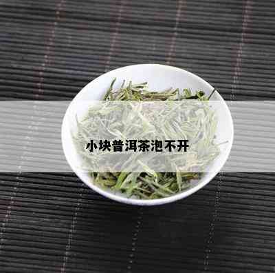 小块普洱茶泡不开