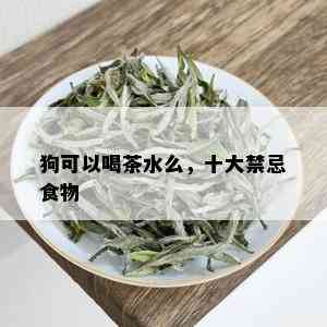 狗可以喝茶水么，十大禁忌食物