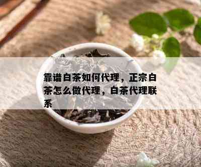 靠谱白茶如何代理，正宗白茶怎么做代理，白茶代理联系