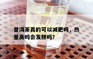 普洱茶真的可以减肥吗，热量高吗会发胖吗？