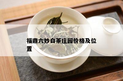 福鼎六妙白茶庄园价格及位置