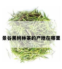 景谷黑树林茶的产地在哪里