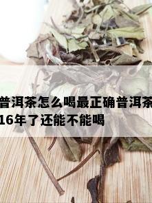 普洱茶怎么喝最正确普洱茶16年了还能不能喝