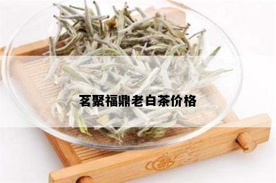 茗聚福鼎老白茶价格