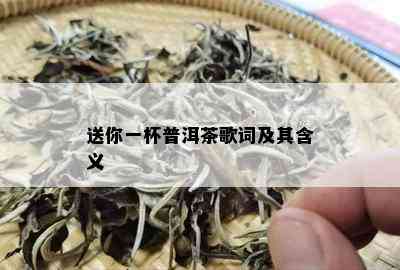 送你一杯普洱茶歌词及其含义