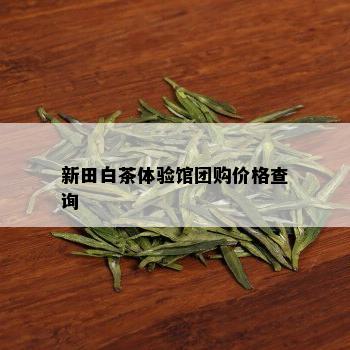 新田白茶体验馆团购价格查询