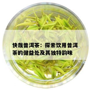 快哉普洱茶：探索饮用普洱茶的健益处及其独特韵味