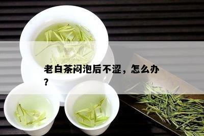 老白茶闷泡后不涩，怎么办？