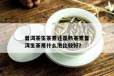 普洱茶生茶煮还是熟茶煮普洱生茶用什么泡比较好？