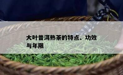 大叶普洱熟茶的特点、功效与年限