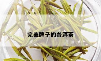 完美牌子的普洱茶