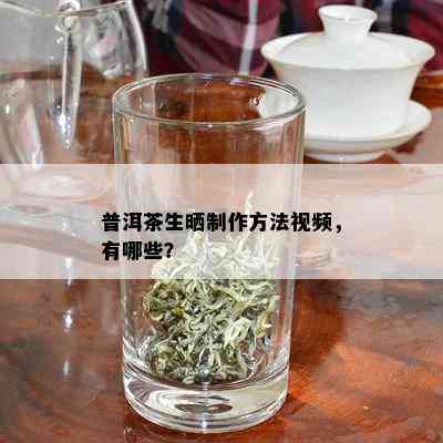 普洱茶生晒制作方法视频，有哪些？