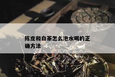 陈皮和白茶怎么泡水喝的正确方法