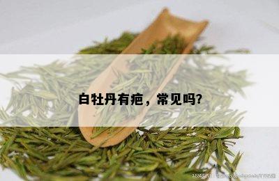 白牡丹有疤，常见吗？