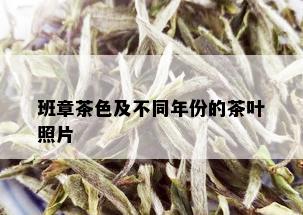 班章茶色及不同年份的茶叶照片