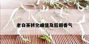 老白茶转化峰值及后期香气